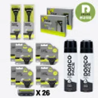 도루코 페이스5 대용량 선물세트 1+1 (면도핸들2 + 면도날 26+ 쉐이빙폼2)