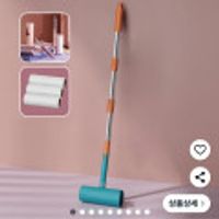 테이프클리너 길이조절 사선컷팅 스탠드형 밀대 본체 + 리필3p