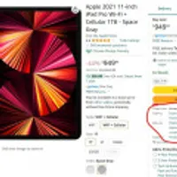 Apple 2021 11-inch iPad Pro Wi-Fi + Cellular 2TBFREE)