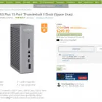 CalDigit TS3 Plus 15-Port Thunderbolt 3 Dock (Space Gray)