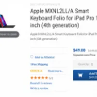 Apple MXNL2LL/A Smart Keyboard Folio for iPad Pro 12.9 inch - Grade A