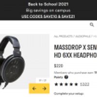 MASSDROP X SENNHEISER HD 6XX HEADPHONES