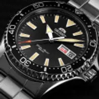 오리엔트 카마수 오토매틱 다이버 시계 블랙 다이얼