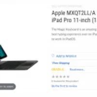 Apple MXQT2LL/A Magic Keyboard for iPad Pro 11-inch - Grade A