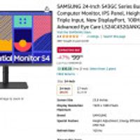 SAMSUNG 24-Inch S43GC Series Business Essential Computer Monitor
