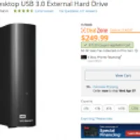 WD 12TB Elements Desktop USB 3.0 External Hard Drive ($179.99/한국 직배 $19.51 -&...