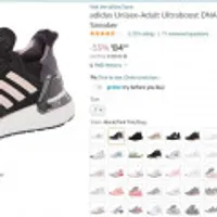 adidas Women's Ultraboost 20 Running Shoe, Black/Pink Tint/Grey