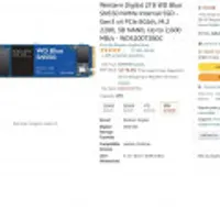 Western Digital 2TB WD Blue SN550 NVMe