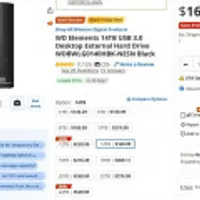 WD Elements 14TB USB 3.0 Desktop External Hard Drive 백오더, 직배 불가