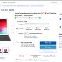 Apple Smart korean Keyboard for iPad Pro 12.9" 1st / 2nd Gen Gray Folio Brand New