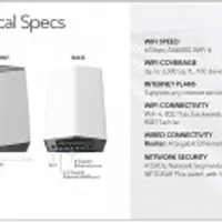 NETGEAR Orbi Pro WiFi 6 Tri-Band Mesh Router (SXR80)