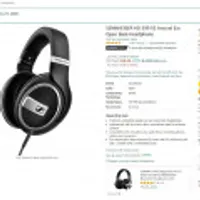 SENNHEISER HD 599 SE Around Ear Open Back Headphone (free)