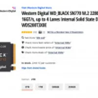 Western Digital WD_BLACK SN770 M.2 2280 2TB