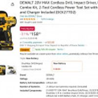 DEWALT 20V MAX Cordless Drill, Impact Driver (