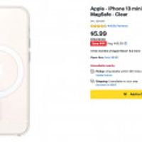 Apple - iPhone 13 mini Clear Case with MagSafe - Clear