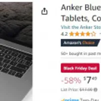 Anker Bluetooth Keyboard, for Phones, Tablets, Computers, and Laptops -58%