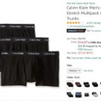 Calvin Klein Men's Cotton Stretch Multipack Low Rise Trunks