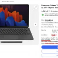 (끌올) Samsung Galaxy Tab S7+ Plus 12.4 Tablet Wi-Fi Android S-Pen Keyboard Case Mystic (..