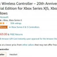 Xbox Wireless Controller 20th Anniversary Special Edition for Xbox Series X|S, Xbox One, an...