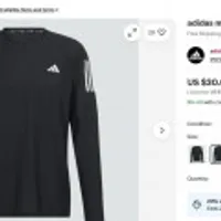 adidas men Own The Run Long Sleeve Tee