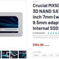 Crucial MX500 4TB 3D NAND SATA 2.5-inch 7mm