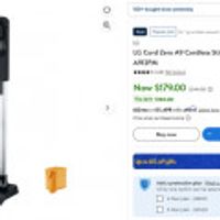 LG Cord Zero A9 Cordless Stick Vacuum - A912PM