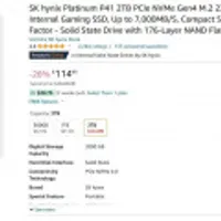 SK hynix Platinum P41 2TB PCIe NVMe Gen4 M.2 2280 SSD