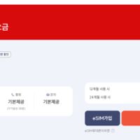 알뜰폰 SK망 무약정 평생 10G