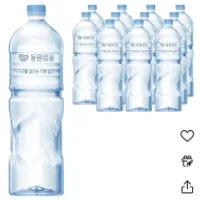 동원샘물 무라벨 생수 2L 12개