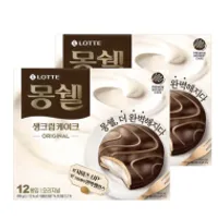 몽쉘 생크림케이크 오리지널 12개입, 408g, 2개 6...