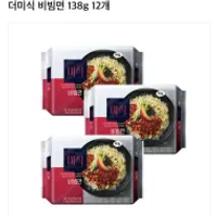 더 미식 비빔면 138g x 12봉