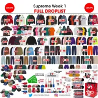 슈프림 24FW 1st Drop 잠시 후 자정발매