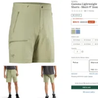 REI / 아크테릭스 감마 LT 쇼츠 9인치