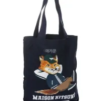 메종 키츠네 23SS 드레스드 폭스 버티컬 토트백