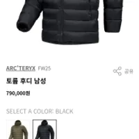 더기어샵 아크테릭스 토륨후디 블랙 재입고