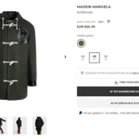 독육스 YOOX 마르지엘라 더플코트