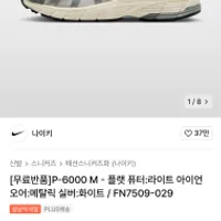 나이키 P-6000 M - 플랫 퓨터:라이트 아이언