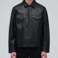 무신사 스탠다드 램스킨 트러커 자켓