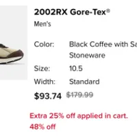 뉴발란스 530 $45 2002R 고어텍스 $93.74