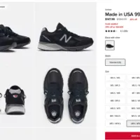 뉴발란스 공홈 990v4 블랙 그레이 147.99