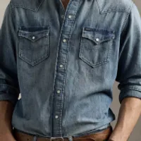 폴로랄프로렌 웨스턴 데님셔츠