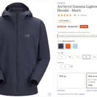 REI 아크테릭스 감마 Black Sapphire S, XL...