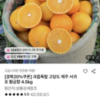 고당도 제주 황금향 4.5kg