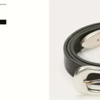 아워레가시 2cm 벨트 레더 블...