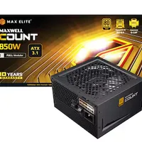 맥스엘리트 COUNT 850WGOLD 풀모듈러 + 메쉬패턴 슬리빙 케이블 (...