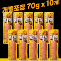 국내산 돈육 87%, 육즙팡 통그릴후랑크 70g x 10개