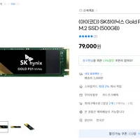 SK하이닉스 Gold P31 NVMe M.2 SSD (500GB)