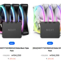 [S등급] NZXT F120 RGB DUO Matte White Triple Pack