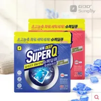 슈퍼딥큐 고농축 오션브리즈 42개입+플라워코튼 42개입 캡슐세제 대용량 세탁세제 실내건...