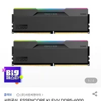 ESSENCORE KLEVV DDR5-6000 CL30 CRAS V RGB 블랙 64GB...